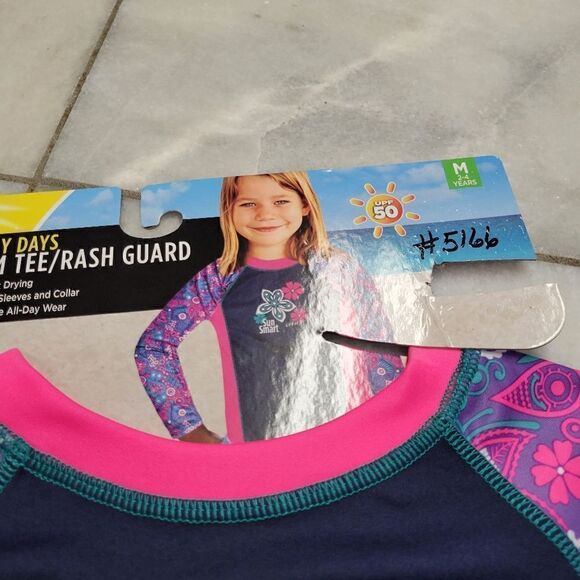 Kids Sun Smart Beach Gear Surf's Up Swim Tee Rash Guard Size M. NEW - Picture 13 of 14
